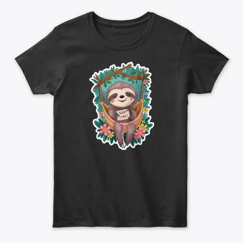 Cozy Sloth 'Nap Time!  Whimsical Touch