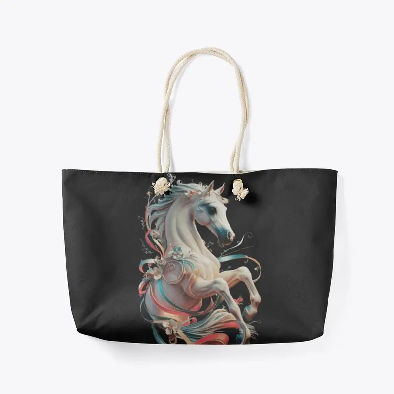 Whimsical Art Nouveau Horse Poster