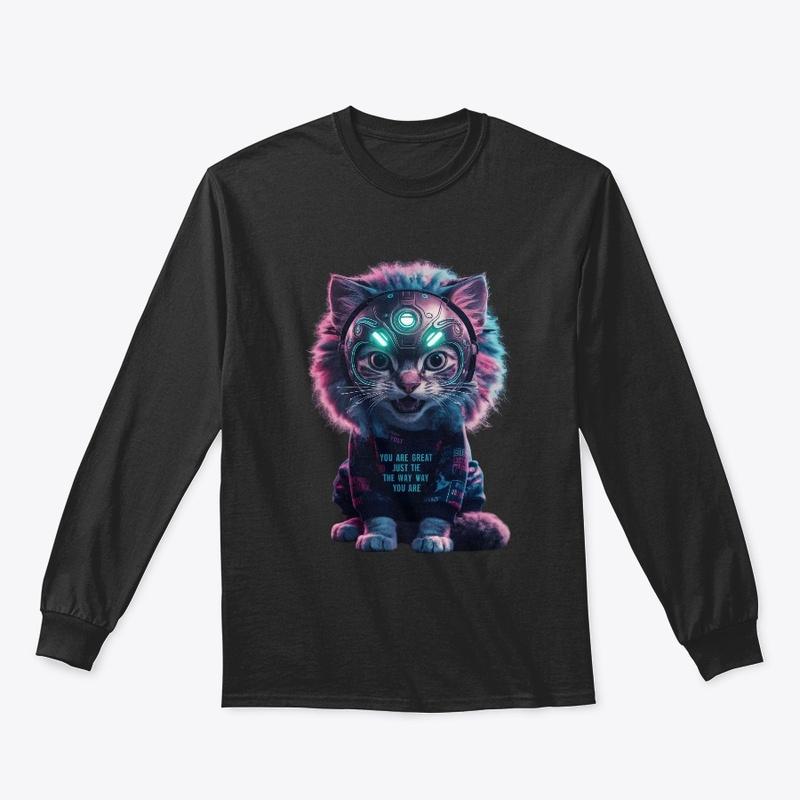 Unleash Your Inner , Lion Mask Cat Print