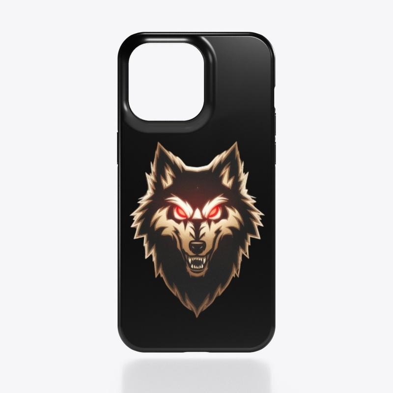 Mysterious Wolf -Glowing Red Eyes