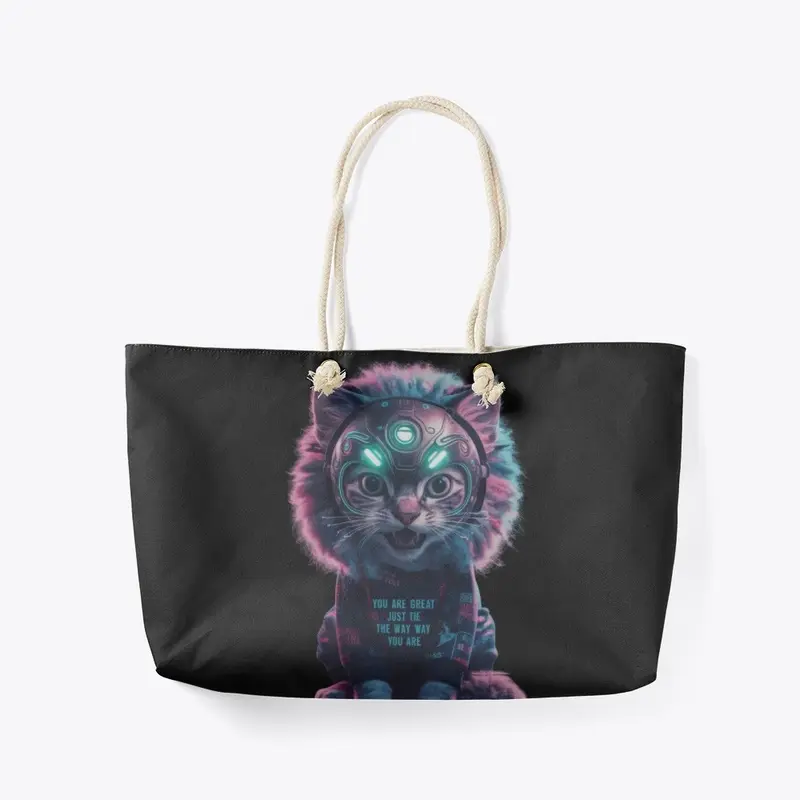 Unleash Your Inner , Lion Mask Cat Print